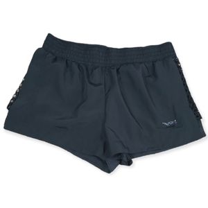 WOMEN'S PONY BLACK ATHLETIC RUNNING SHORTS WITH BUILT IN PANTY SIZE Large